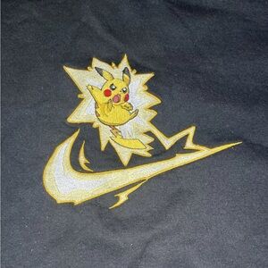 Pikachu Electric Pokemon black sweatshirt